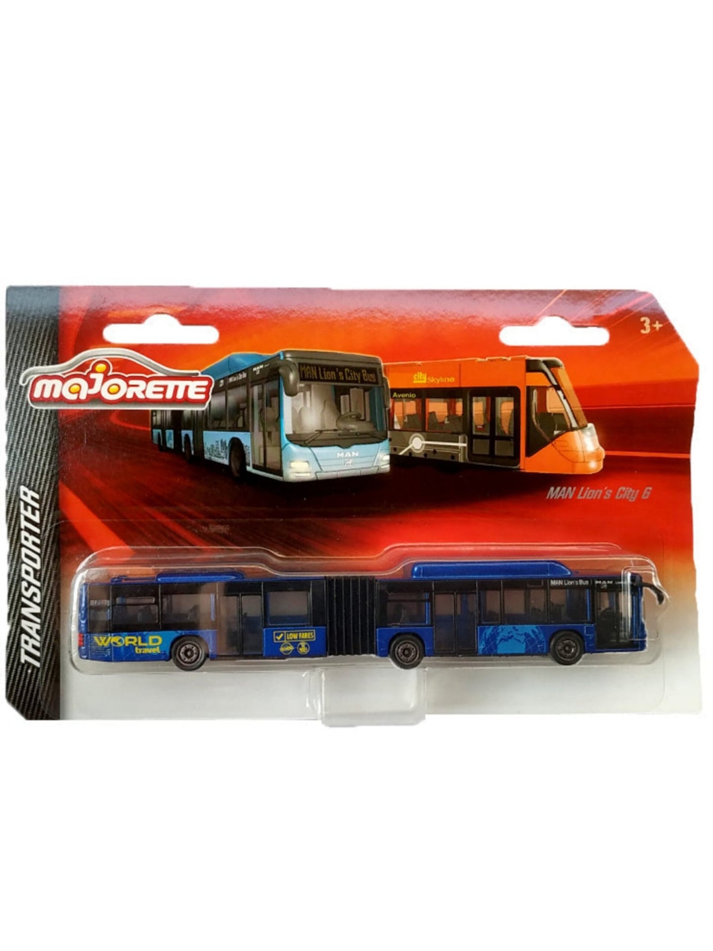 Majorette Transporter MAN Lion's City 6 - Blue