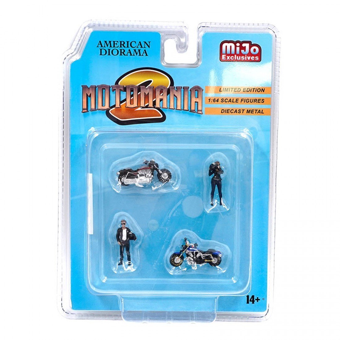 AMERICAN DIORAMA 1/64 FIGURE SET MOTOMANIA 2 MIJO EXCLUSIVES FOR DIECAST SCALE MODEL CAR