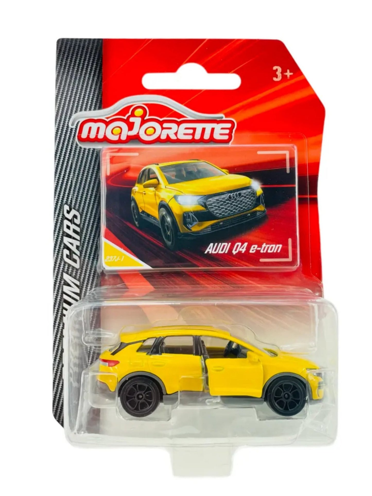 MAJORETTE PREMIUM AUDI Q4 e-tron YELLOW 1:62 NEW IN BLISTER DIE CAST METAL MODEL