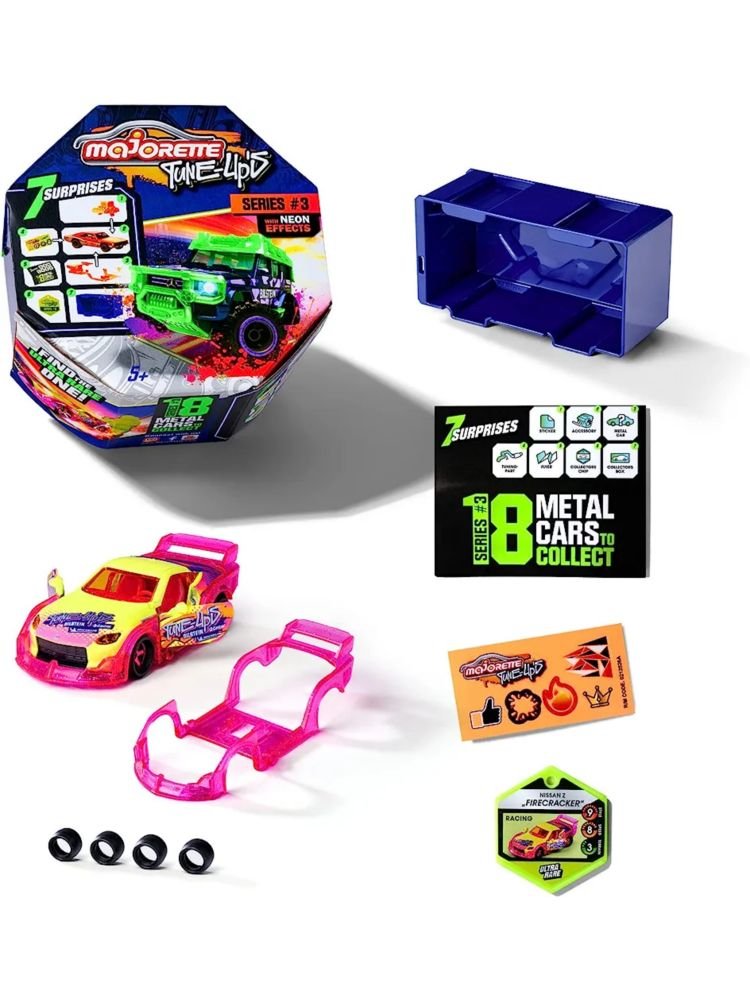 Majorette Tune-Ups Series 3 With Neon Effects 7 Surprises Gift Pack For Kids 3