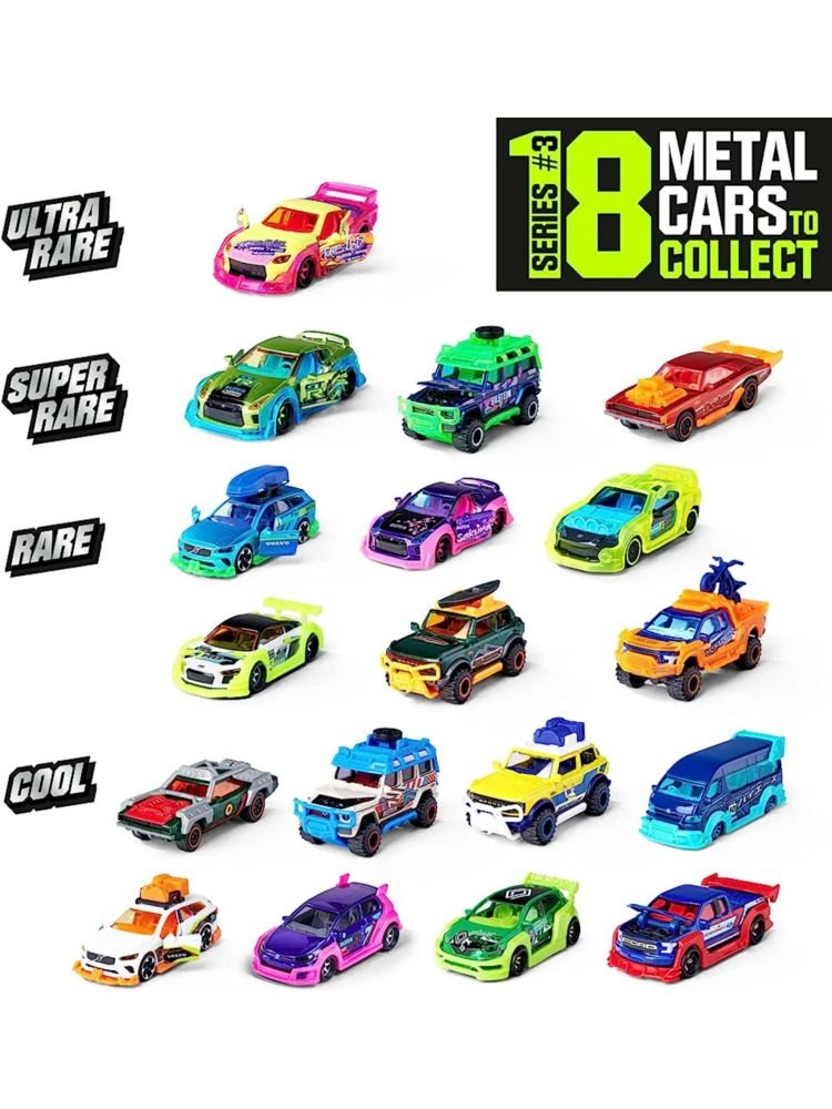 Majorette Tune-Ups Series 3 With Neon Effects 7 Surprises Gift Pack For Kids 3