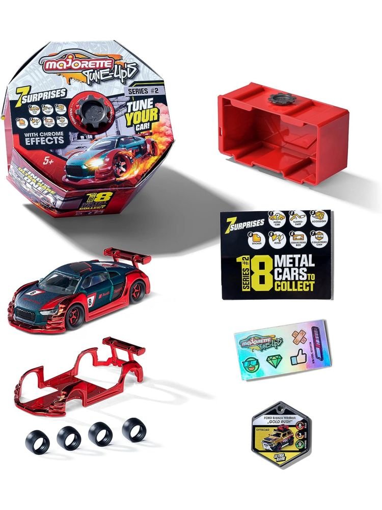 Majorette Tune-Ups Series 2 With Chrome Effects 7 Surprises Gift Pack For Kids 3