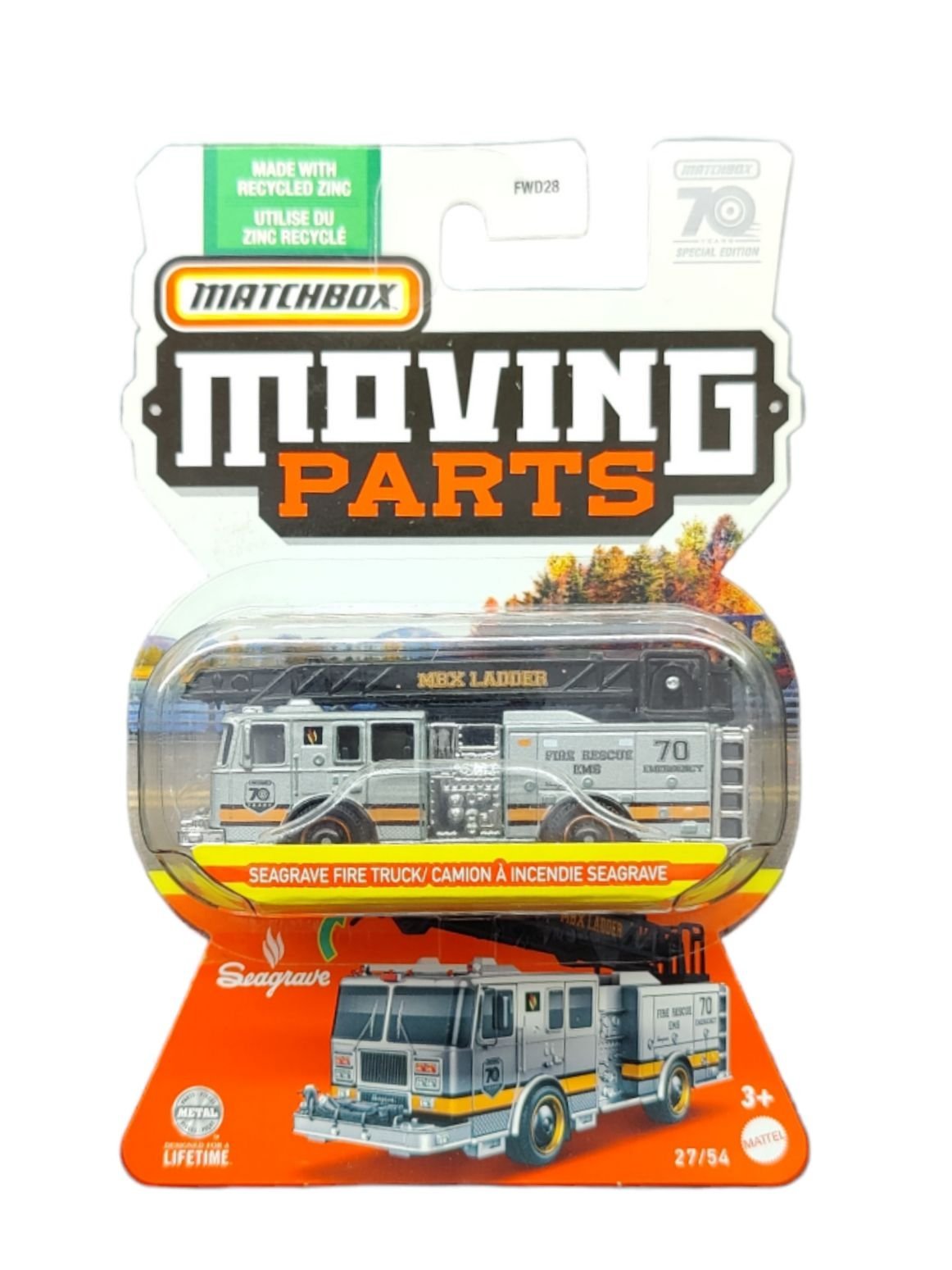 Matchbox Exclusive Moving parts Seagrave Fire Truck/Camino A incendie seagrave