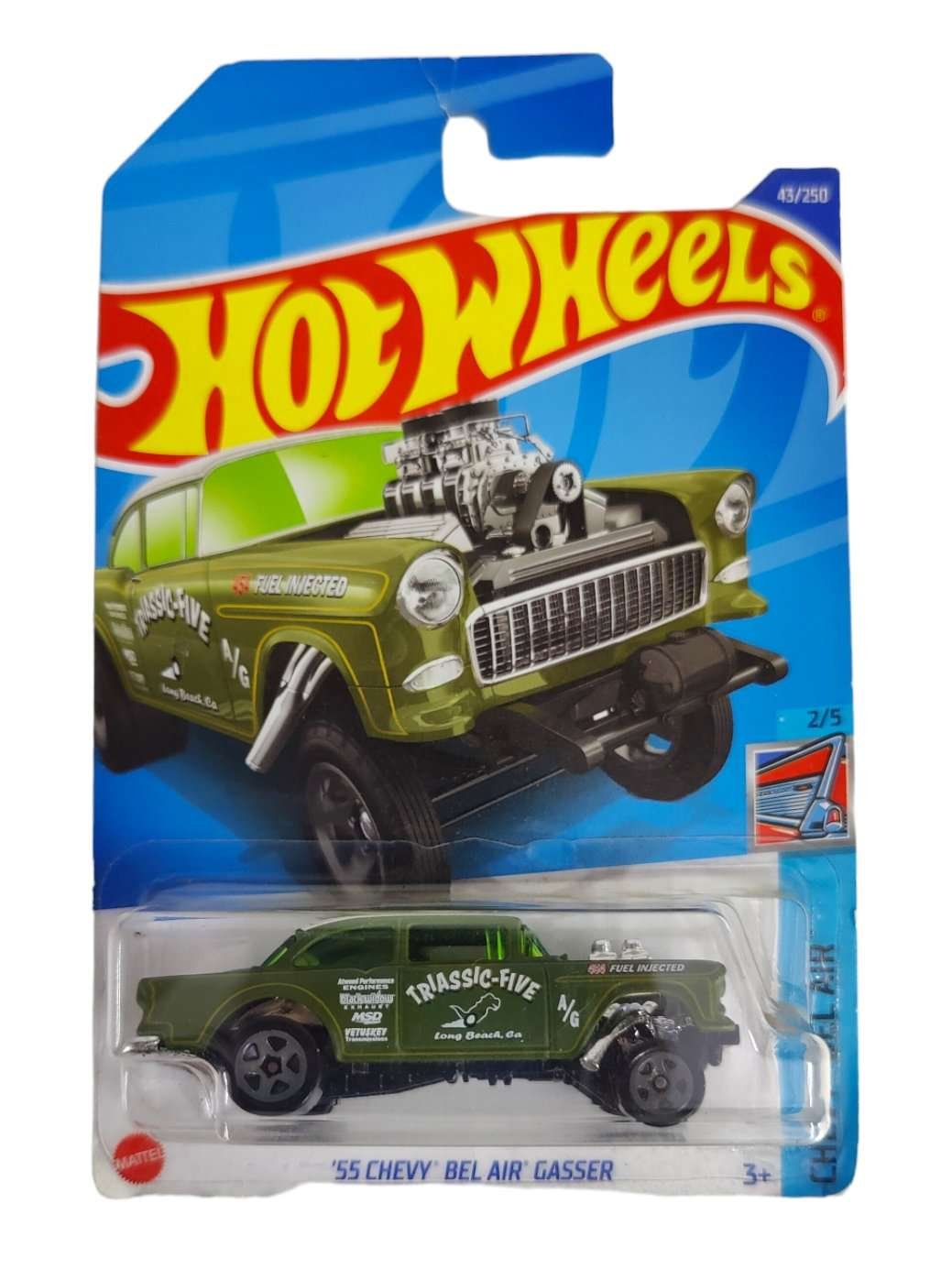Hotwheels 55 Chevy Bel Air Gasser imported mainline 1:64 Scale