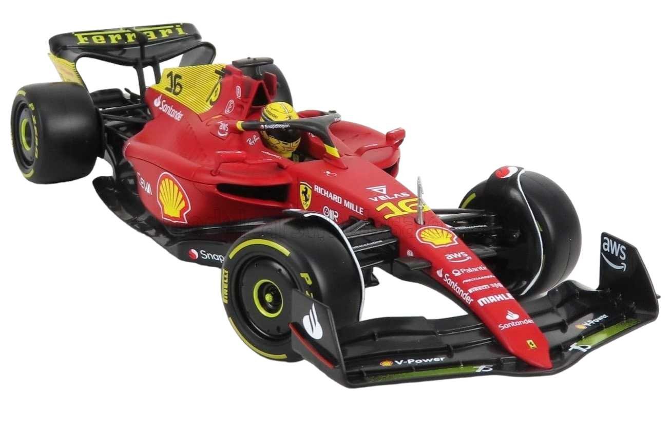 EXCLUSIVE Bburago Formula 1 (F1) Ferrari F1-75 Italian GP Charles Leclerc 2023
