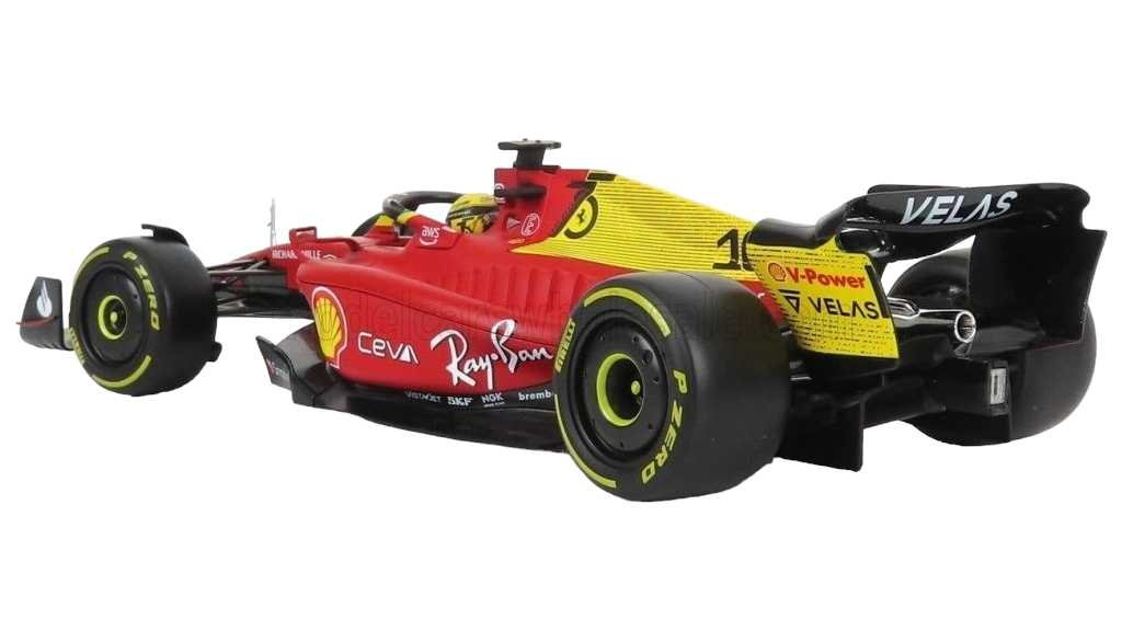 EXCLUSIVE Bburago Formula 1 (F1) Ferrari F1-75 Italian GP Charles Leclerc 2023