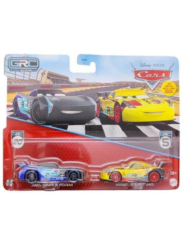 Disney Pixar Cars 2 pack Jackson Strom and Miguel Camino( blister damaged)