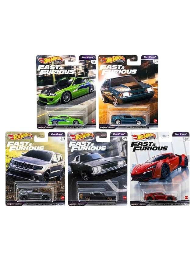 Hotwheels Exclusive Fast and Furious Set of 5