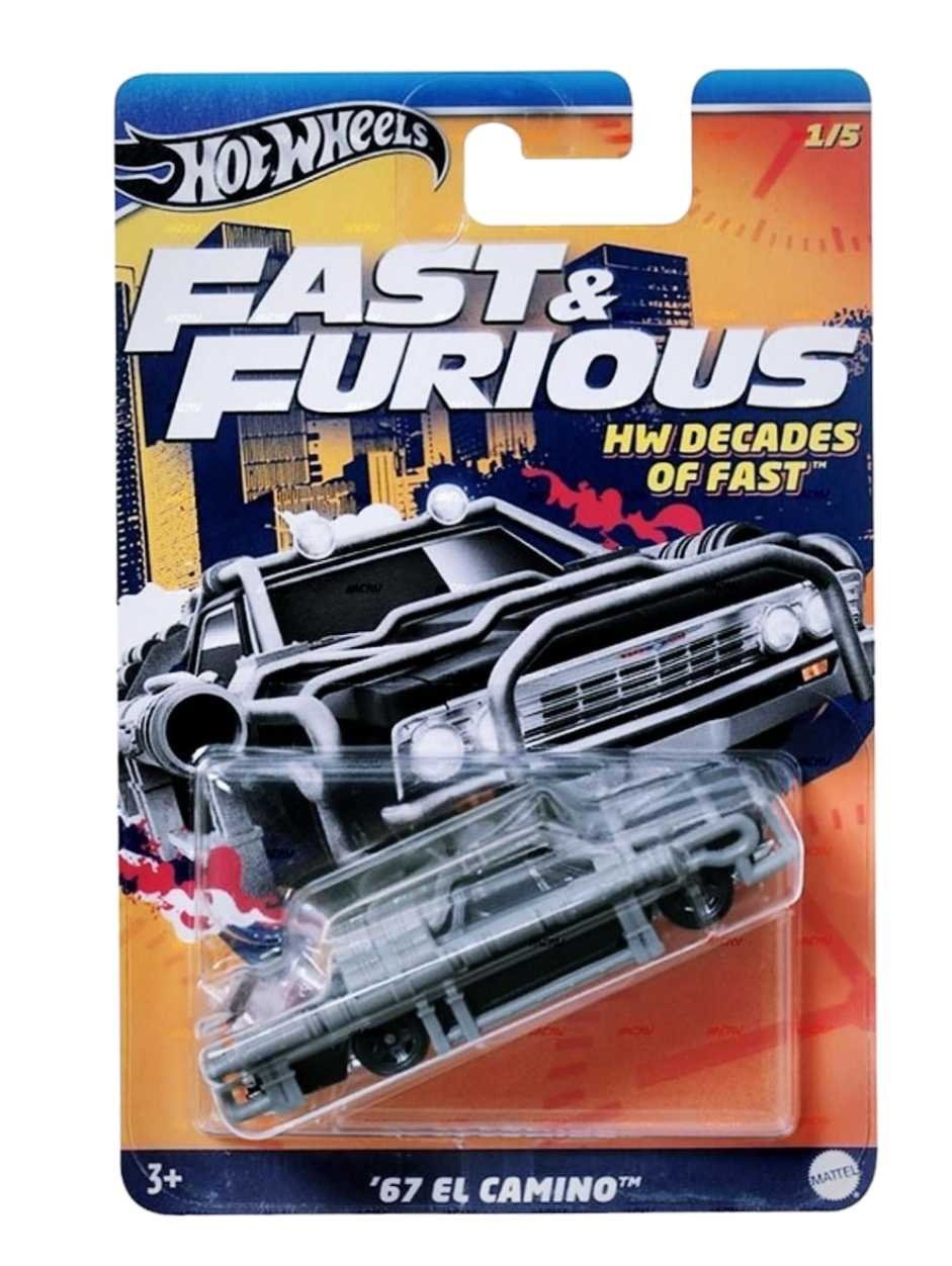 EXCLUSIVE Hotwheels Fast & Furious Set of 5 Hw Decades of Fast