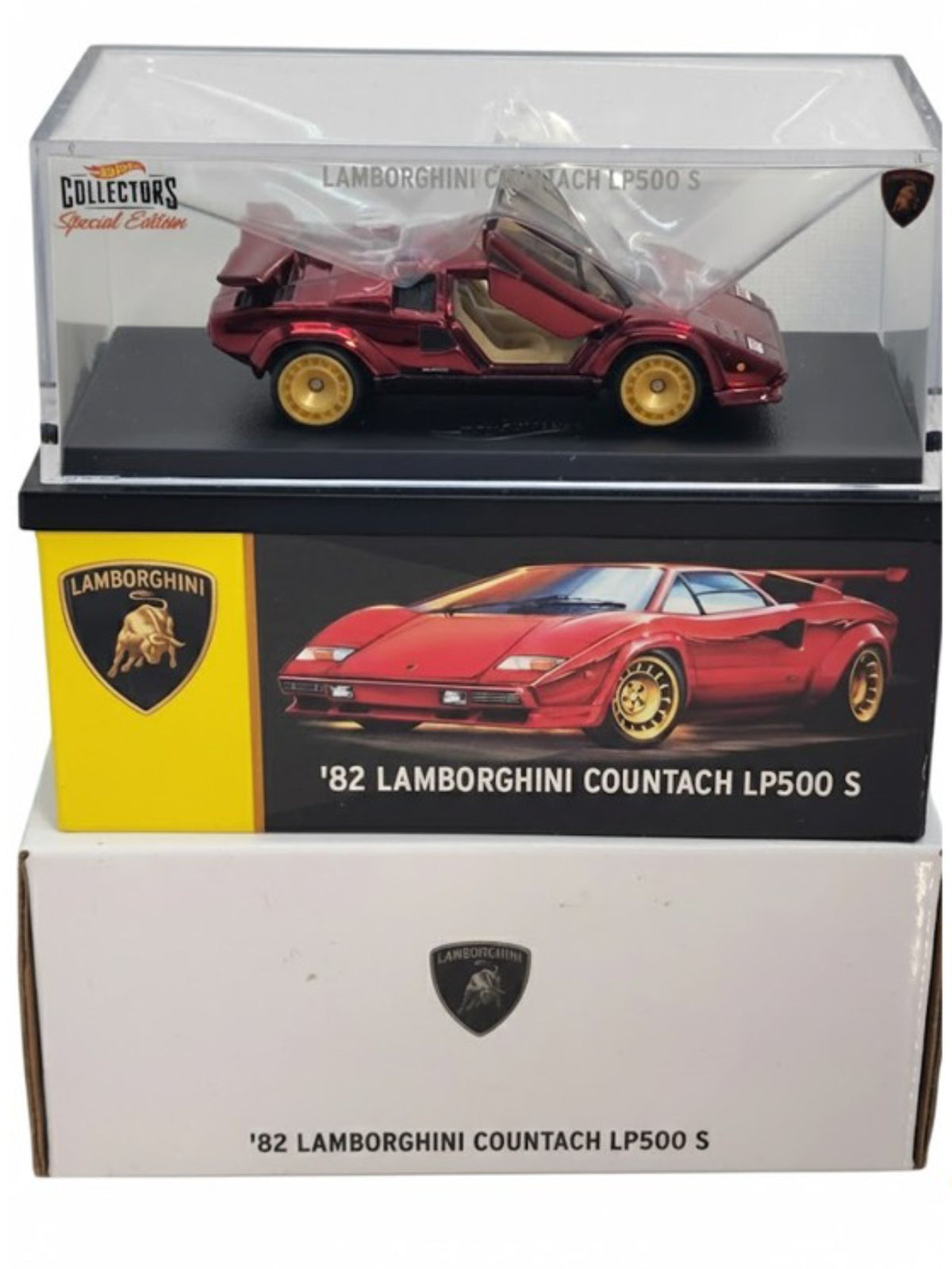 HotWheels "82 Lamborghini Countach LP500 S" Imported RLC 1:64 Scale Collectors Special Edition 03386/12500