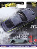 Hotwheels Slide Street 2 2018 Ford Mustang RTR Spec 5 Imported Premium Card Art 1:64 Scale