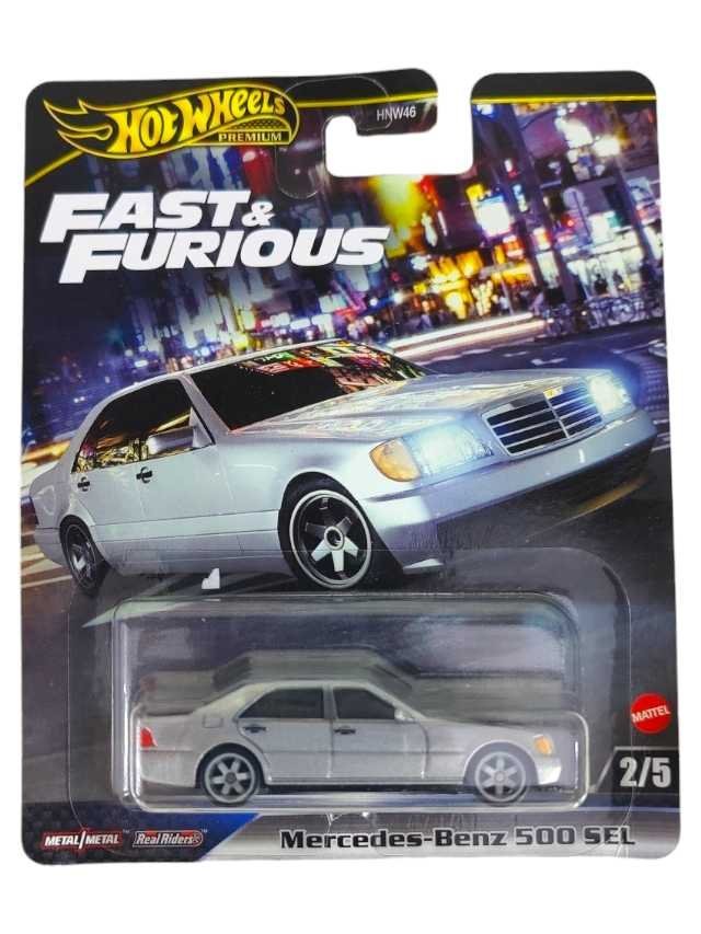 Hotwheels Mercedes Benz 500 SEL Fast & Furious Imported Premium Card Art 1:64 Scale