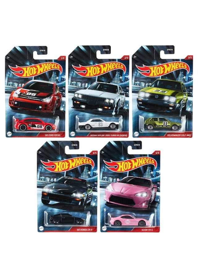 Hotwheels Dark Night Racing Series Set of 5