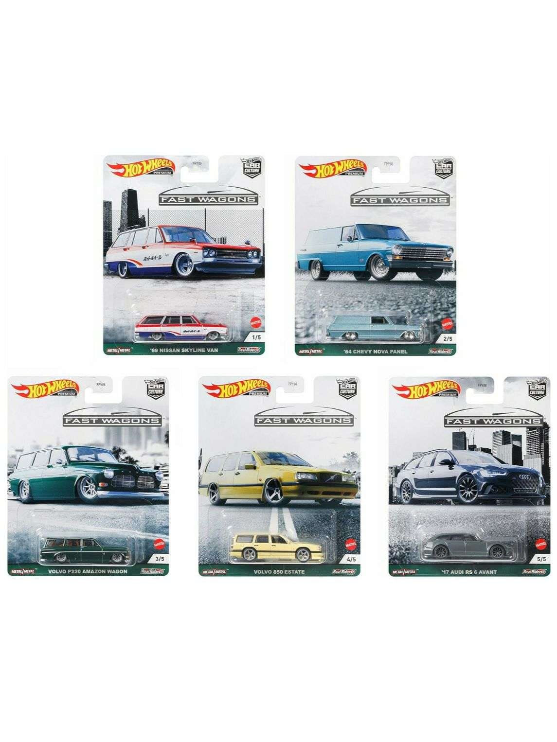 Order Hot Wheels Fast Wagons Set of 5 – Collector’s Edition