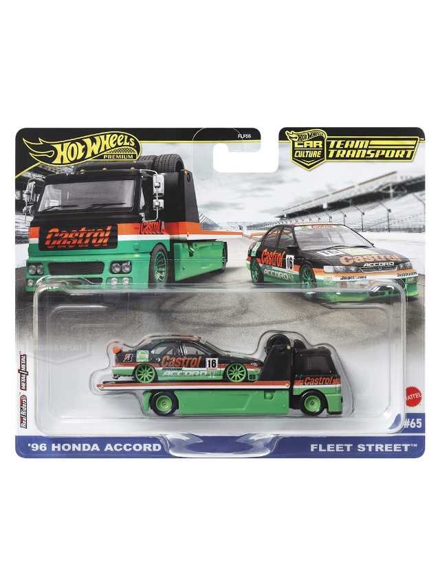 Hotwheels 96 honda accord Fleet Street Imported Premium team transport 1:64 Scale