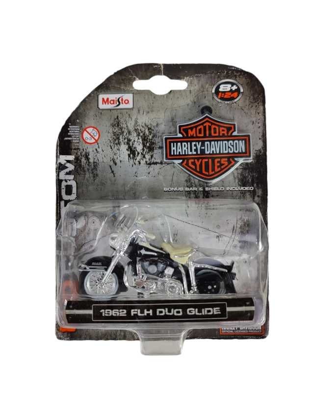 maisto motor Harley Davidson 1962 flh dou glide card damage