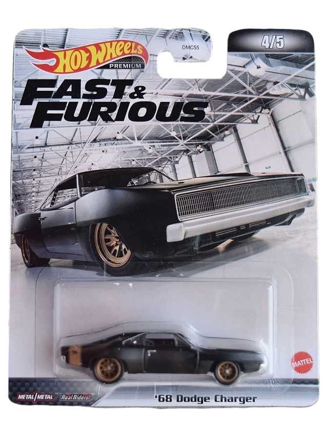 Hotwheels fast & Furious'68 Dodge Charger Imported Premium Card Art 1:64 Scale