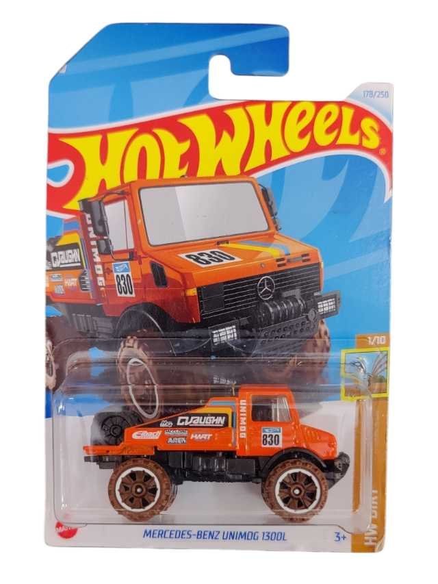 Hotwheels Mercedes Benz unimog 1300L Imported Mainline Card 1:64 Scale