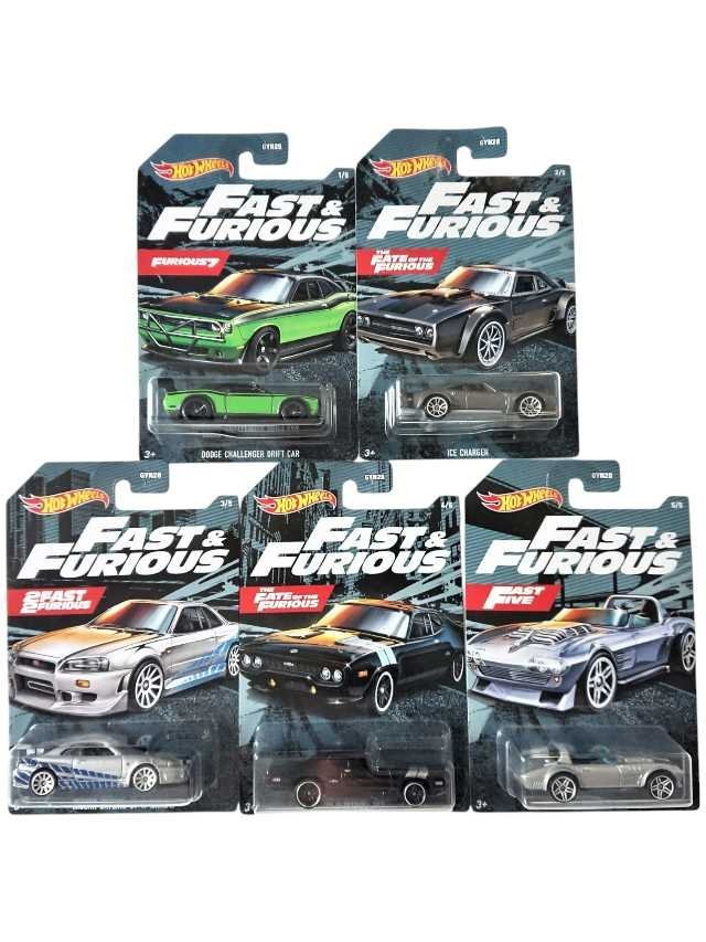 Hotwheels Fast and Furious set of 5