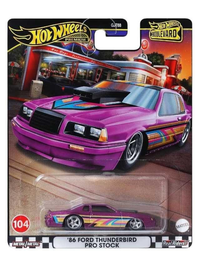 Hotwheels 86 Ford Thunderbird Pro Stock Imported Premium 1:64 Scale