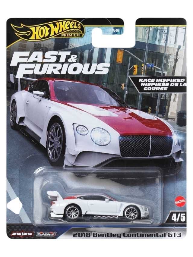 Hotwheels Fast and Furious 2018 Bentley Continental gt3 imported premium 1:64 scale