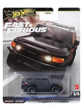 Hotwheels Toyota FJ Cruiser Fast & Furious Imported Premium Card Art 1:64 Scale