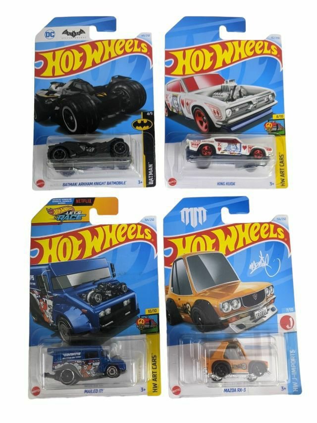 EXCLUSIVE Hot Wheels indian Car Mainlines (179 Each) as set of four
