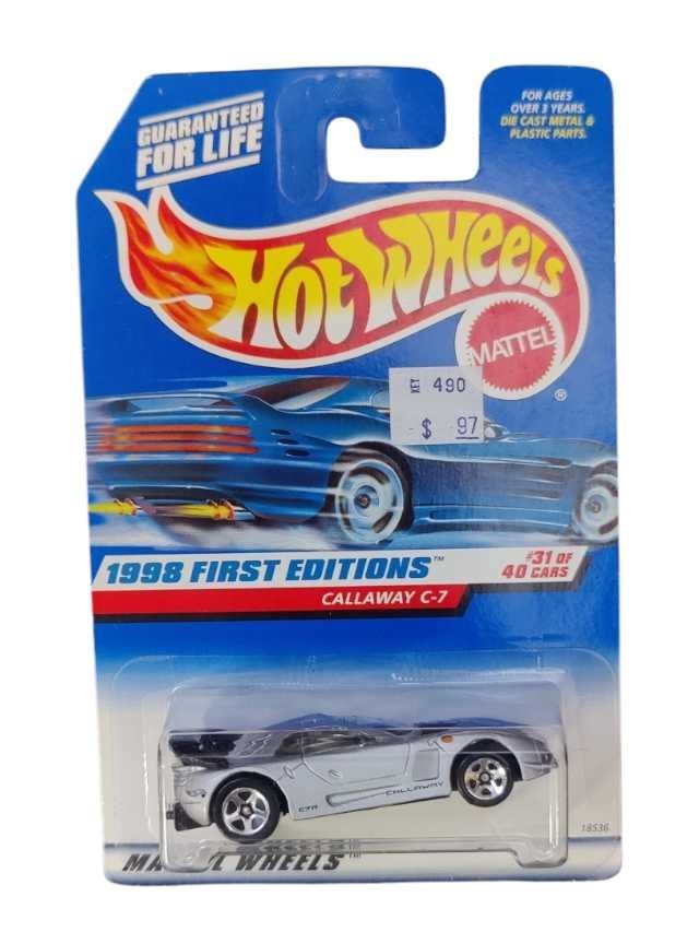 HotWheels 1998 First Editions Callaway C-7 Imported Mainline 1:64 Scale