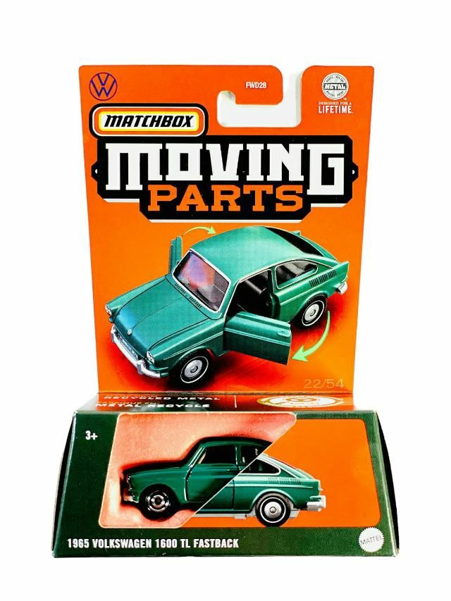Exclusive Matchbox Moving Parts 1965 Volkswagen 1600 TL Fastback