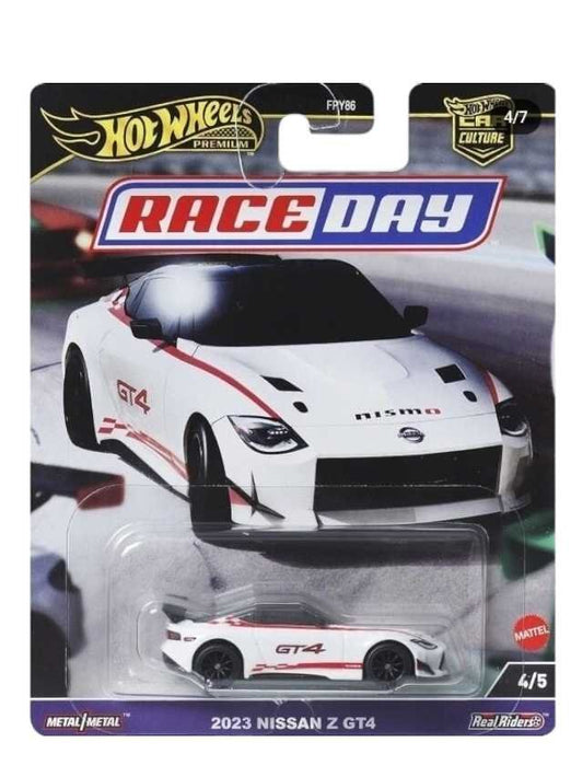 Hotwheels race day 2023 Nissan Z GT4 imported premium 1:64 scale