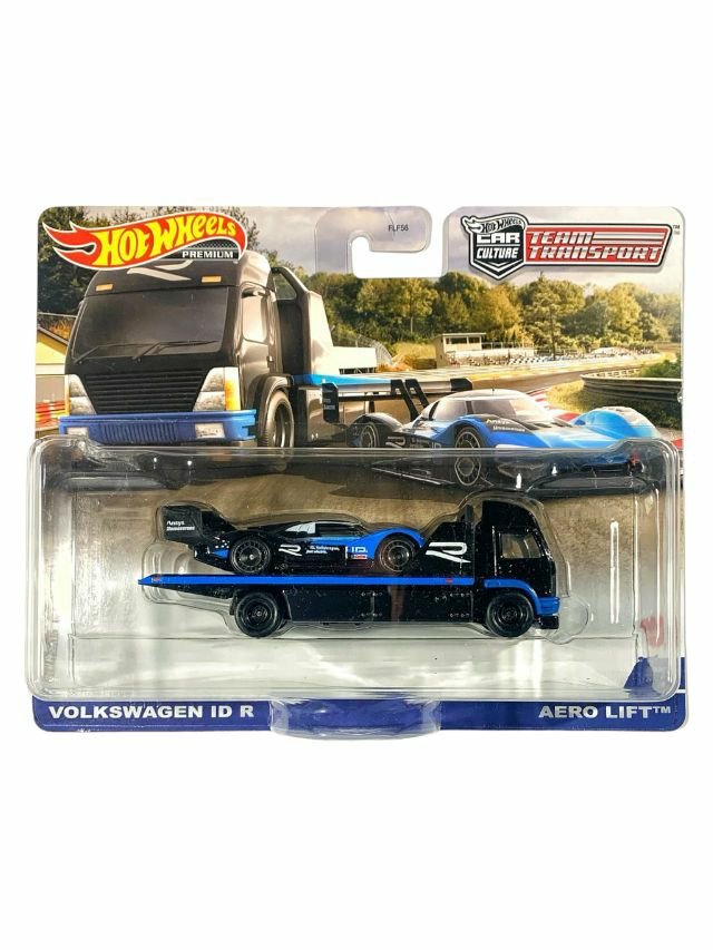 Hotwheels Volkswagen id r aero lift imported team transport 1:64 Scale