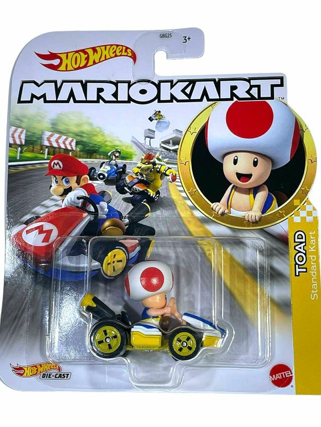 Hotwheels exclusive Mario kart toad