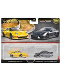 Hotwheels Porsche 993 gt2 and Porsche 718 cayman gt4 imported team transport 1:64 scale