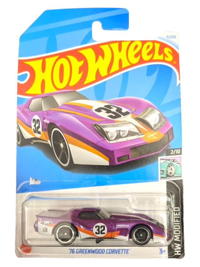 Hotwheels 76 Greenwood Corvette Imported Mainline Card Art 1:64 Scale