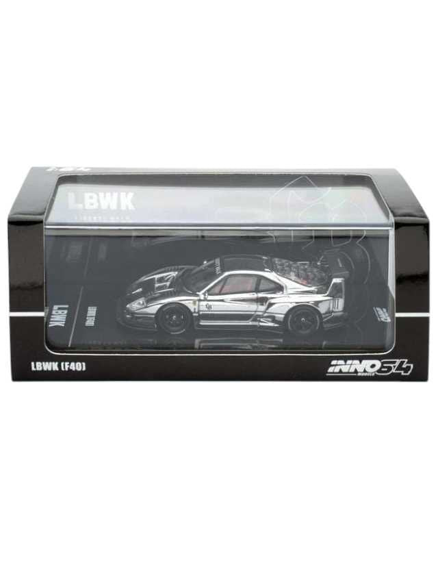 Inno64 LBWK f40 Silver Chrome 1:64 Scale