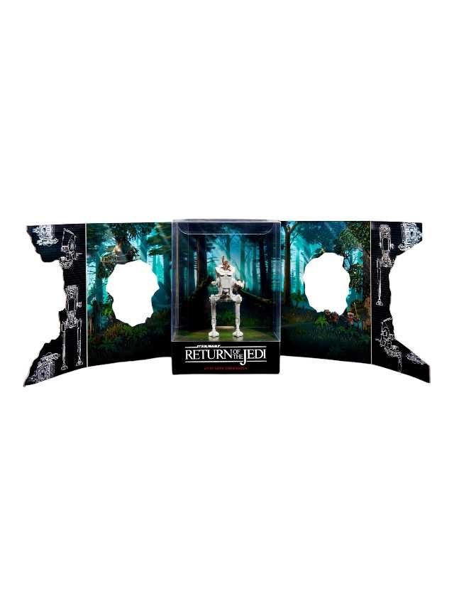 hotwheels star wars return of the jedi at-st with chewbacca imported rlc