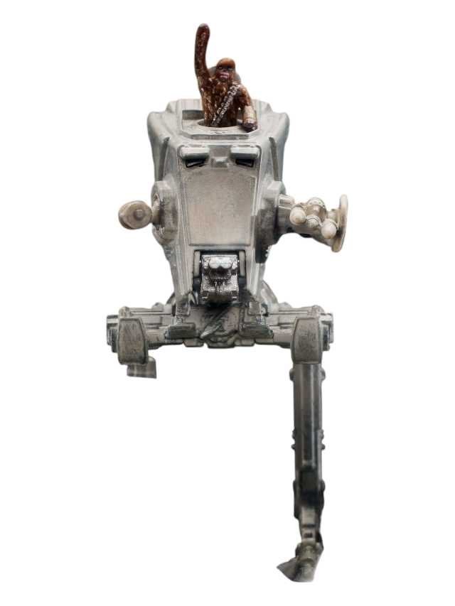 hotwheels star wars return of the jedi at-st with chewbacca imported rlc