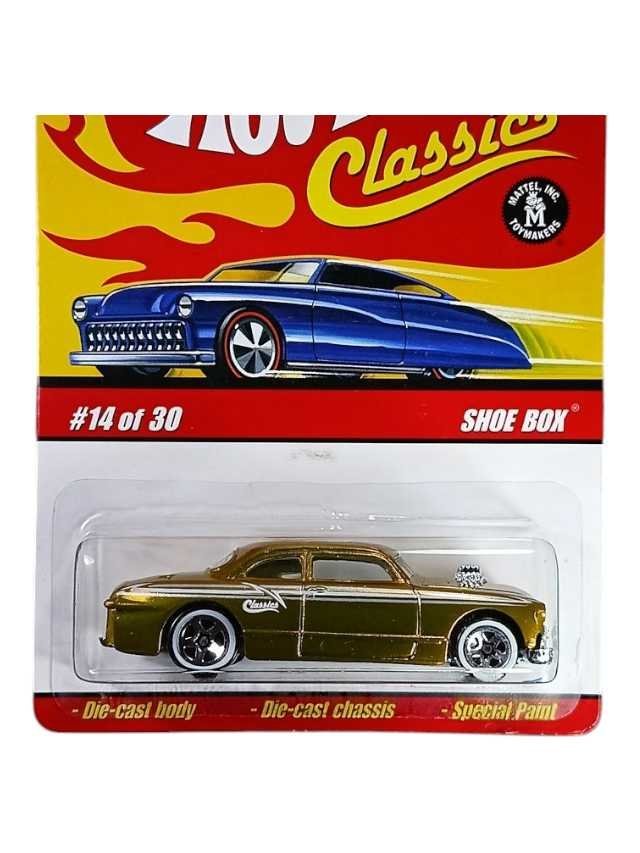 Exclusive Hotwheels Classic shoe Box die-cast classic