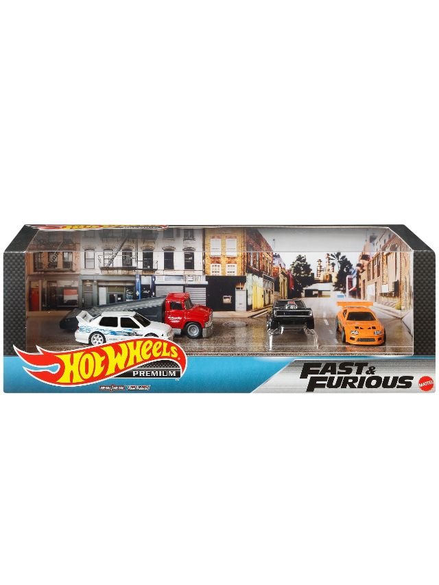 Hotwheels fast and furious diorama (blister damage)