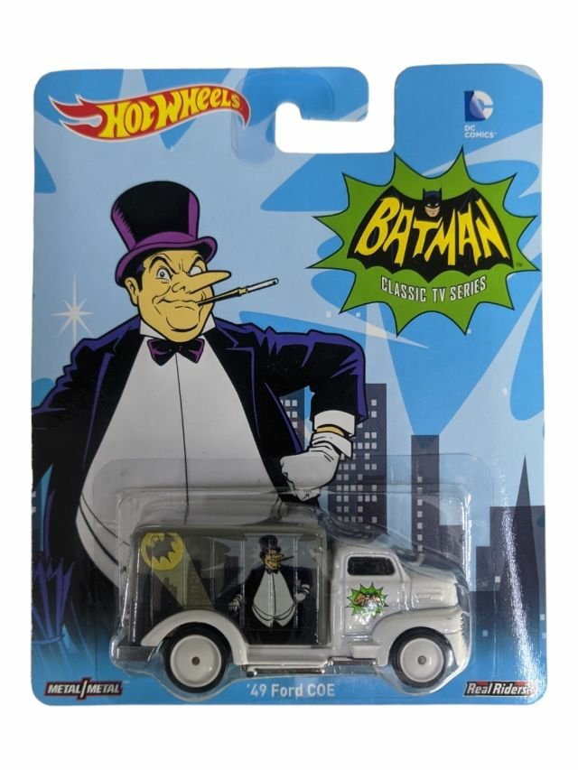 Hotwheels Batman Classic Tv Series 49 Ford COE imported premium 1:64 scale