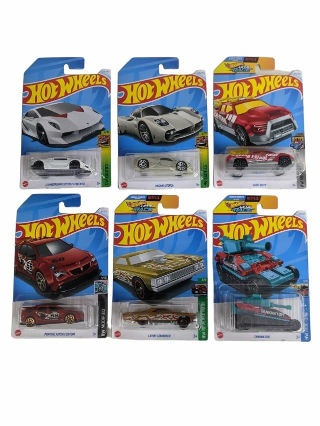 EXCLUSIVE Hot Wheels indian Car Mainlines (179 Each) as set of six