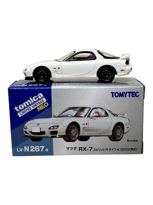 TOMICA LIMITED VINTAGE NEO LV-N267e MAZDA RX-7 SPIRIT-R TYPE-A White 2002 model imported premium 1:64 Scale
