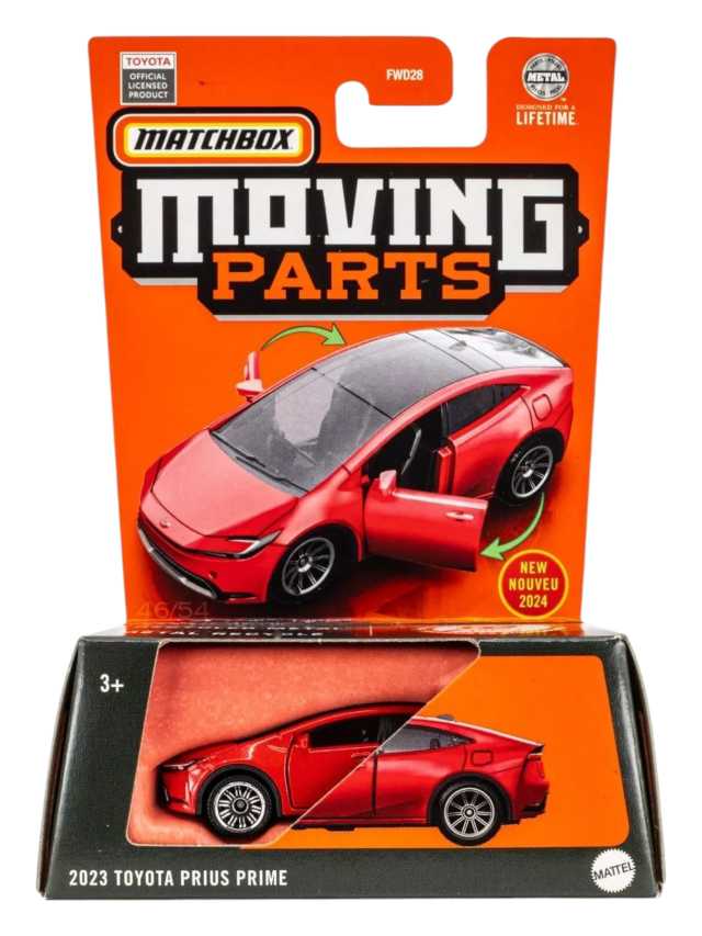 Matchbox Moving Parts. 2023 Toyota Prius Prime Premium