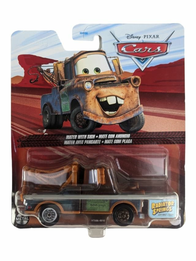 Disney Pixar cars mater with sign 1:64 SCALE