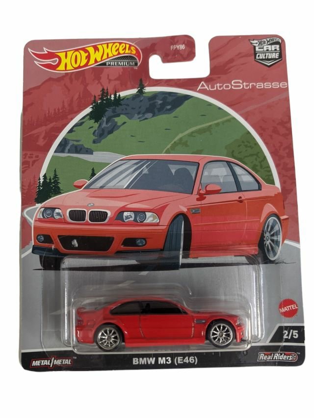 HotWheels BMW M3 E46 Imported Premium 1:64 Scale Die‑Cast Collector Car