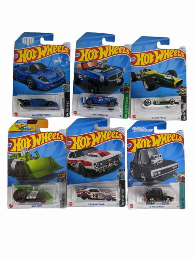 EXCLUSIVE Hot Wheels indian Car Mainlines (179 Each) as set of six