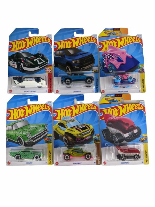 EXCLUSIVE Hot Wheels indian Car Mainlines (179 Each) as set of six