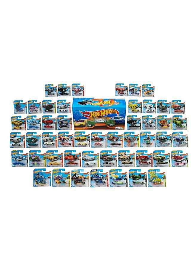 hotwheels 50 Car Box(Includes 50 short cards)