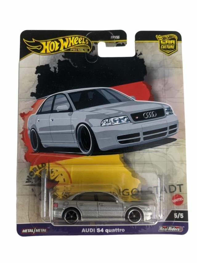 Hotwheels World Tour Audi S4 Quattro Imported Premium 1:64 Scale