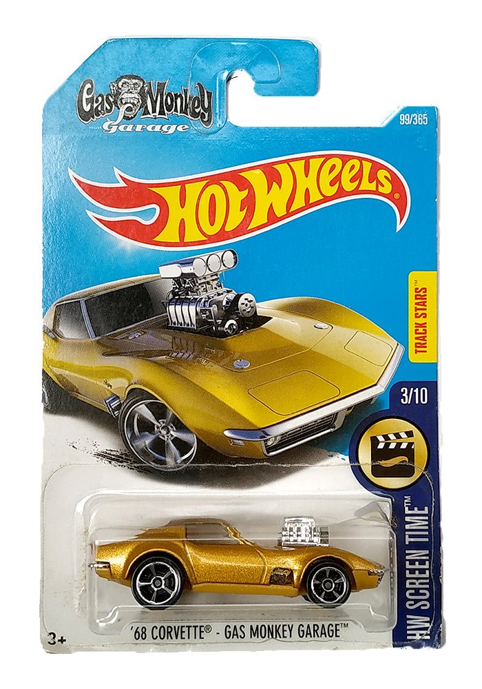 Hot Wheels '68 Corvette - Gas Monkey Garage - Golden